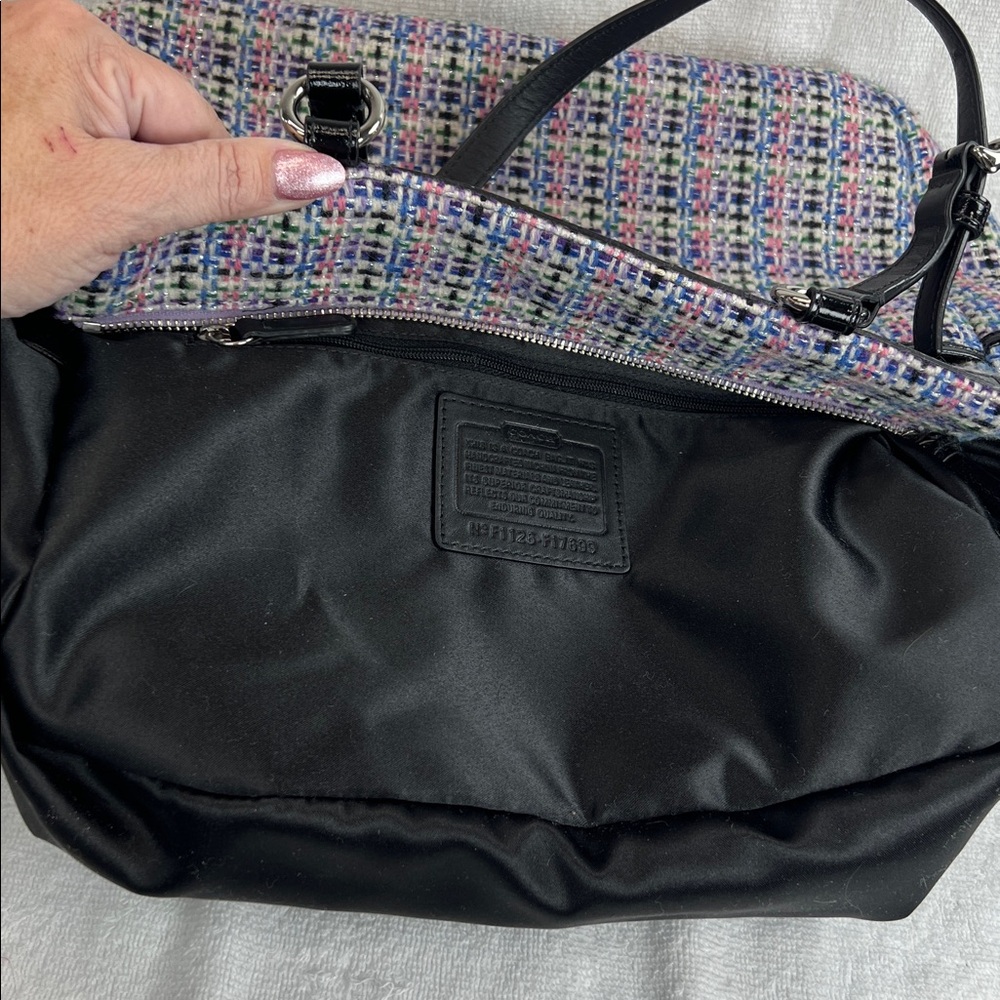 Coach 2011 Multicolor Tweed shoulder or handbag Bag - Picture 10 of 11
